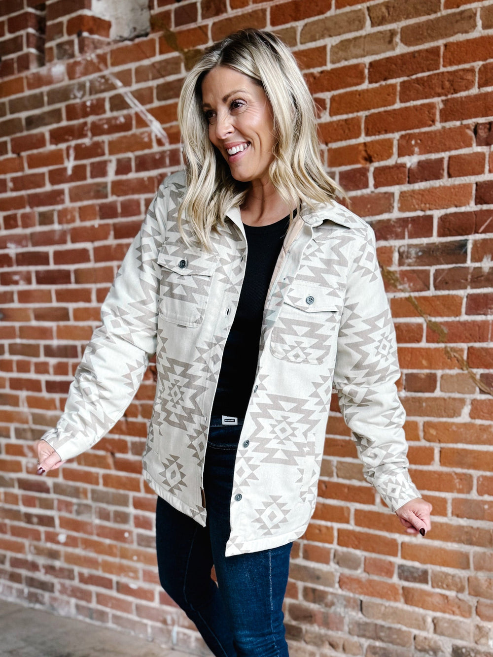 Clovis Insulated Shacket, Puebla Pebble