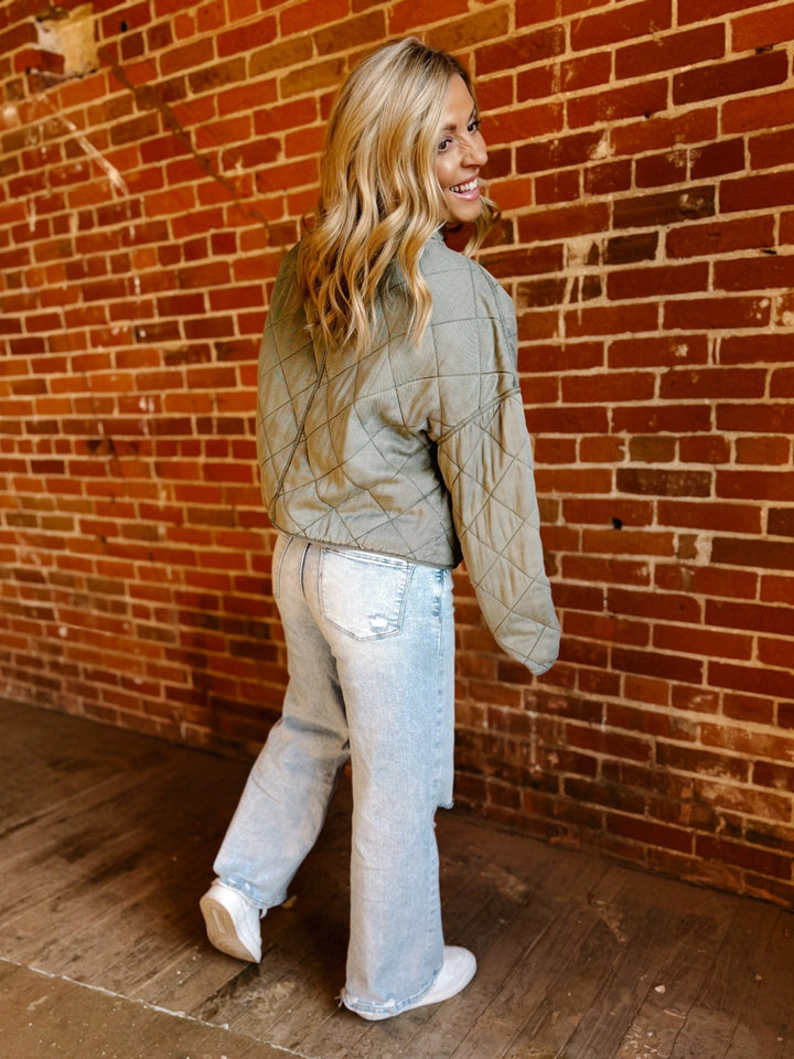 Cool Down Quilted Jacket, Olive