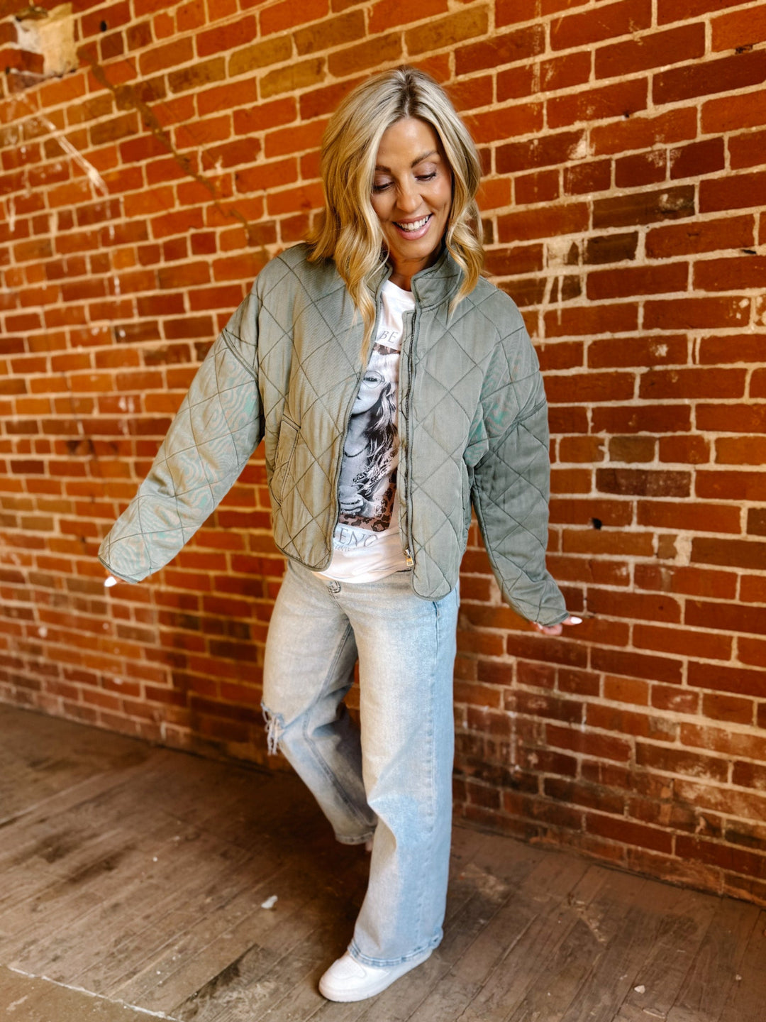 Cool Down Quilted Jacket, Olive