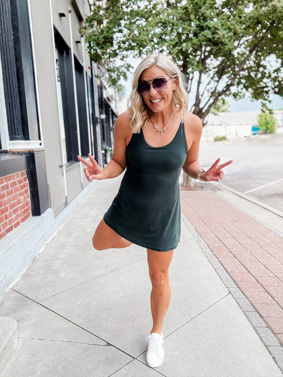 Court Day Romper Dress, Regency Green