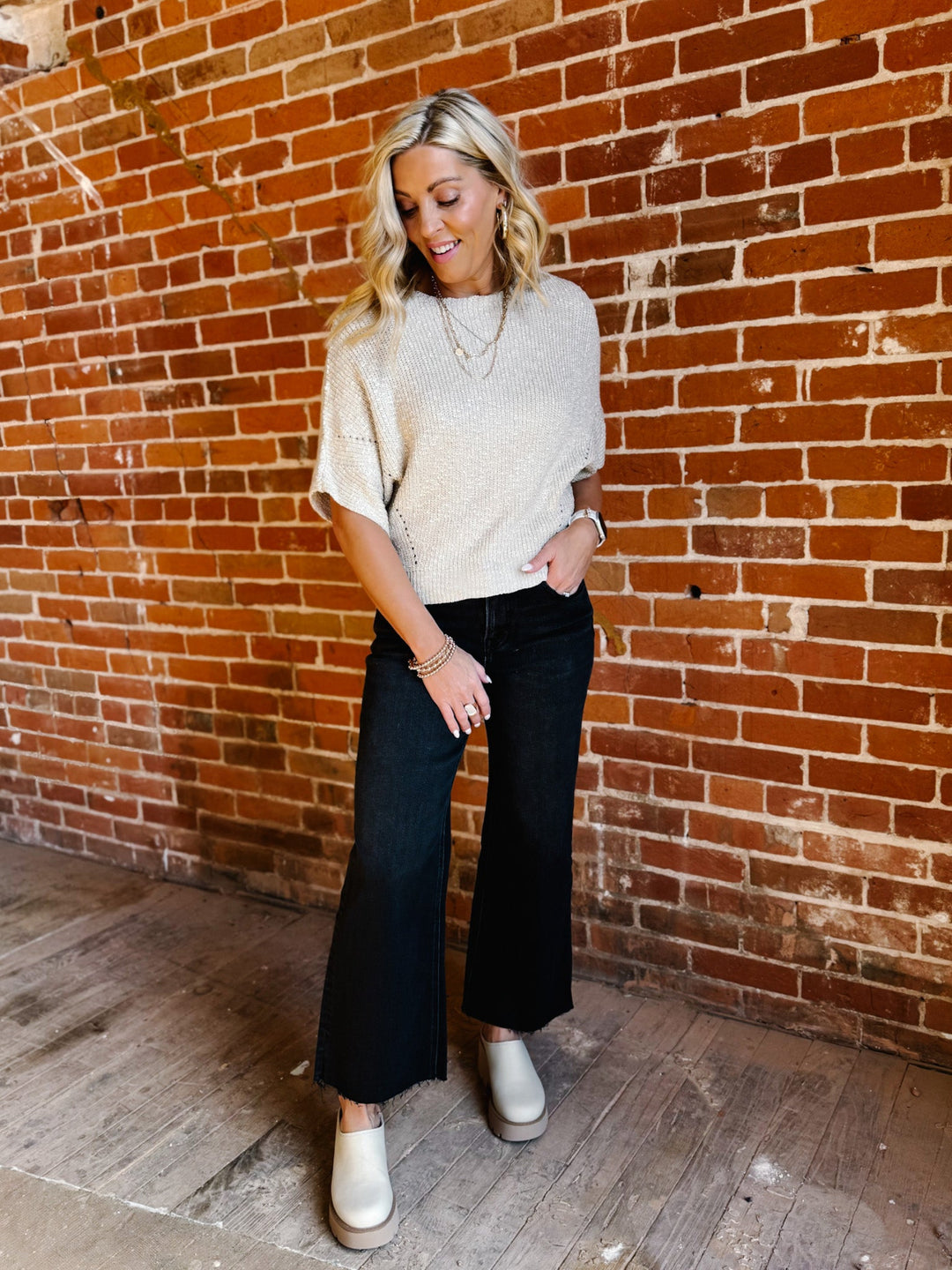 Cozy Confessions Knit Top, Oatmeal