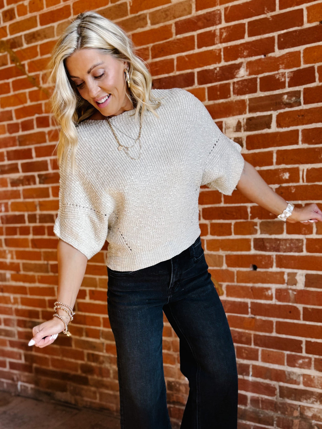 Cozy Confessions Knit Top, Oatmeal