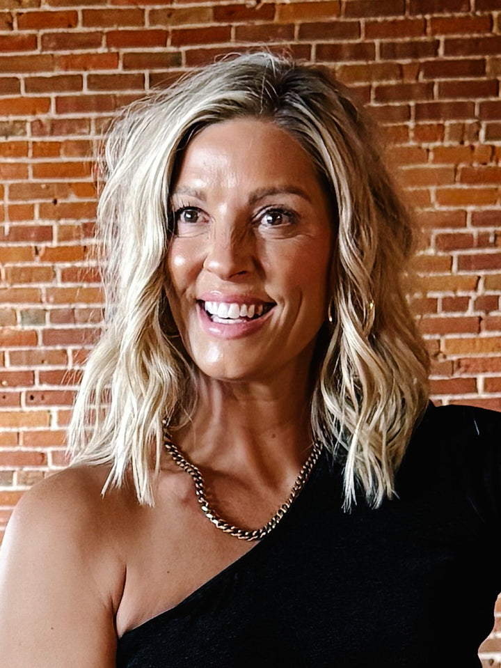 Curb Necklace, Brass