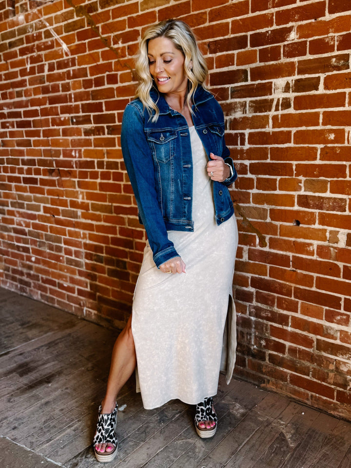 Desert Drift Mineral Wash Maxi Dress, Bamboo