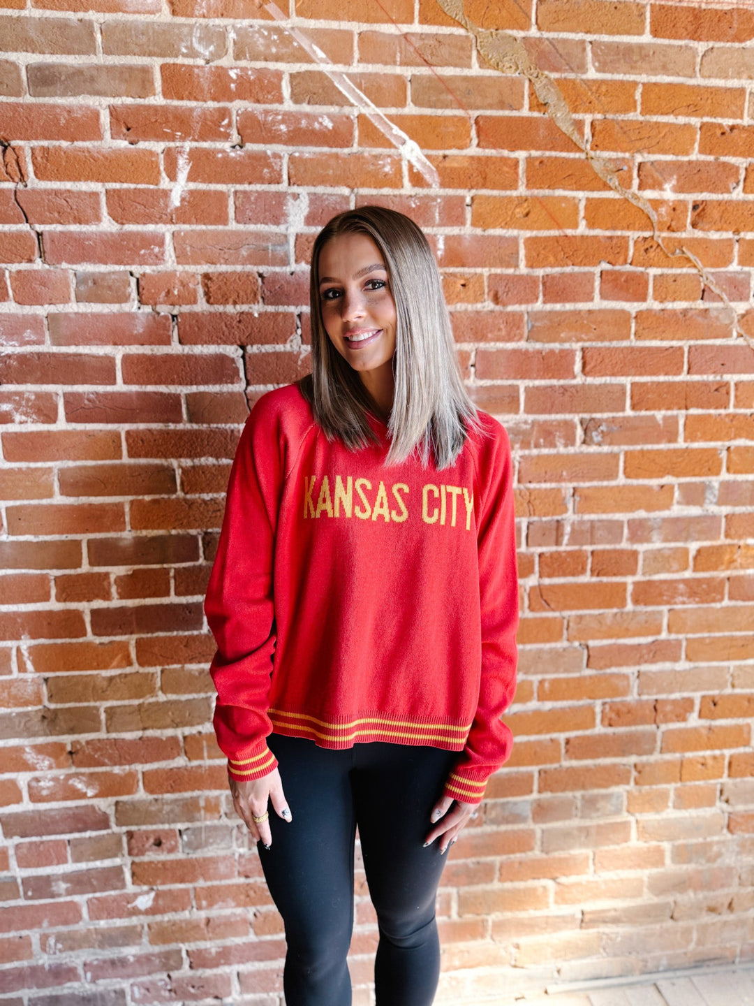 **EXCLUSIVE** Kansas City Spirit Sweater, Red