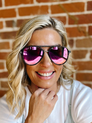 Earhart Sunglasses by Dax Eyewear, Pink