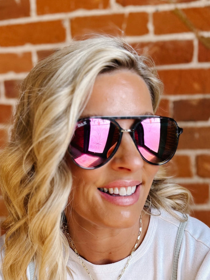 Earhart Sunglasses by Dax Eyewear, Pink