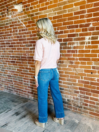 Easy Living Button Up Cardigan, Light Pink