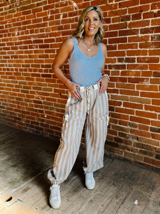Easy Motion Joggers, Almond Latte