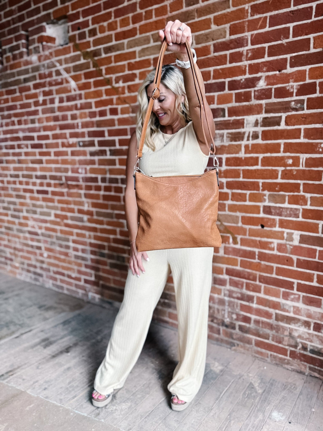 Emma Crossbody Bag, Caramel