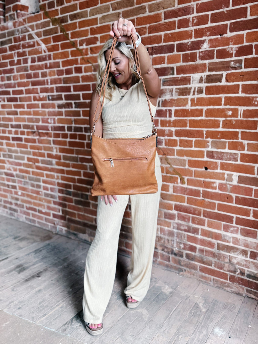Emma Crossbody Bag, Caramel