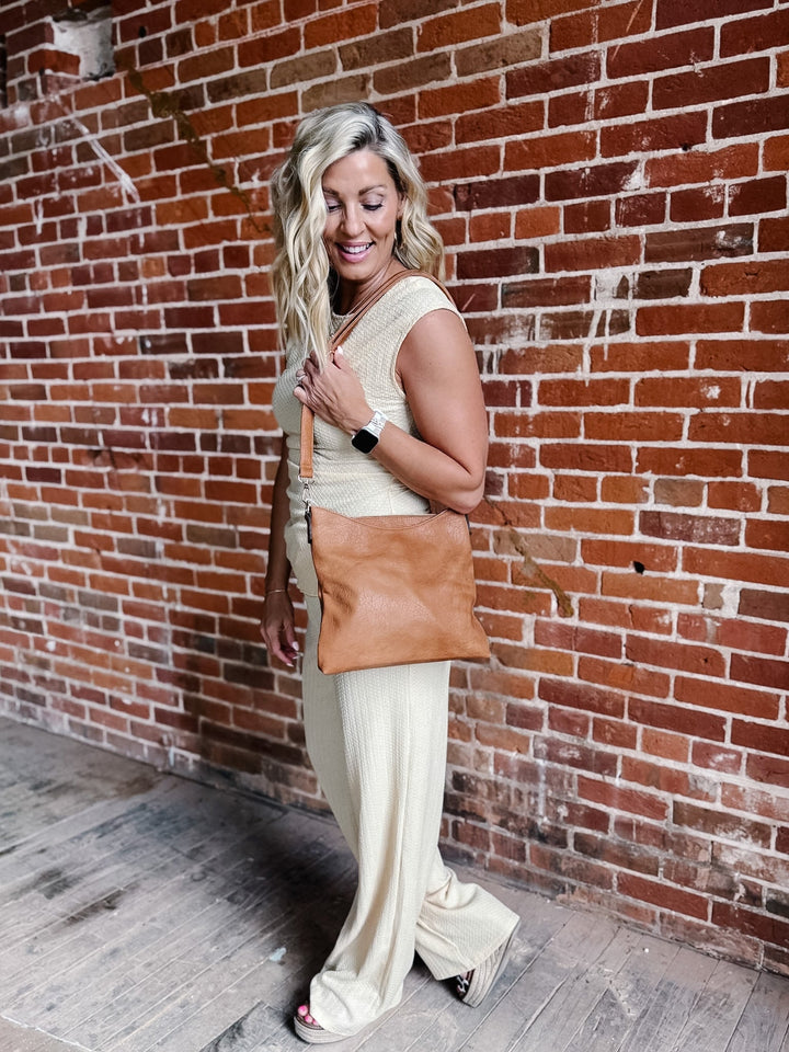 Emma Crossbody Bag, Caramel