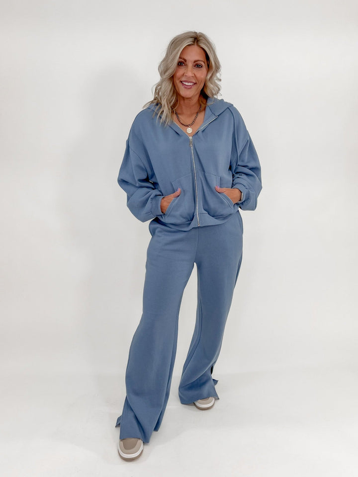 Errands to Run Lounge Hoodie, Blue