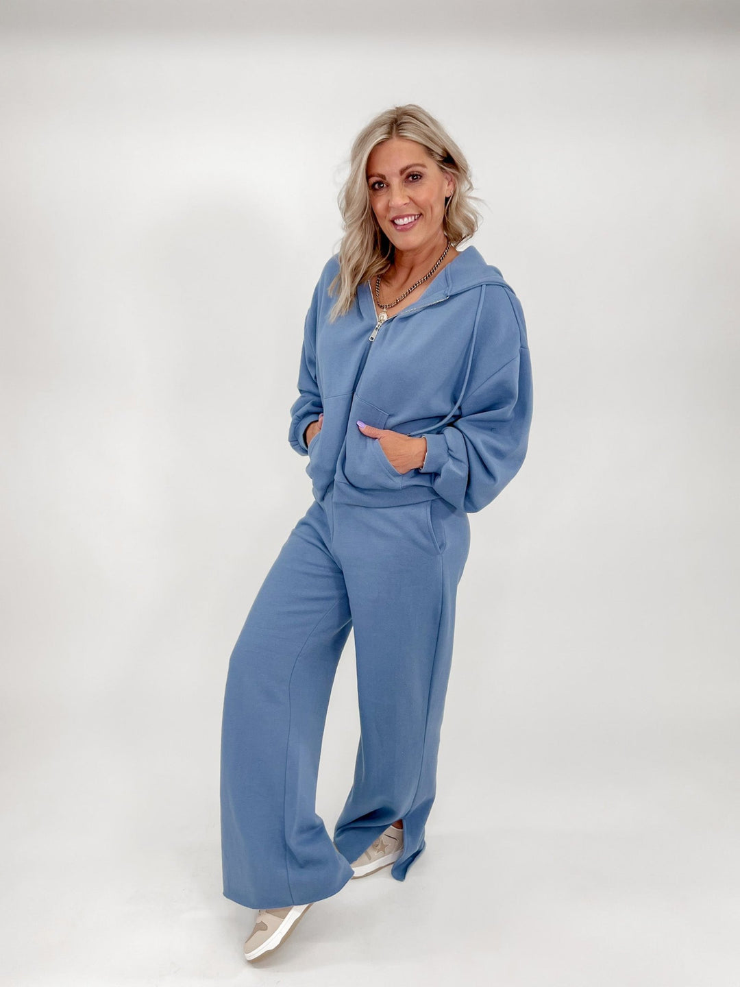 Errands to Run Lounge Hoodie, Blue