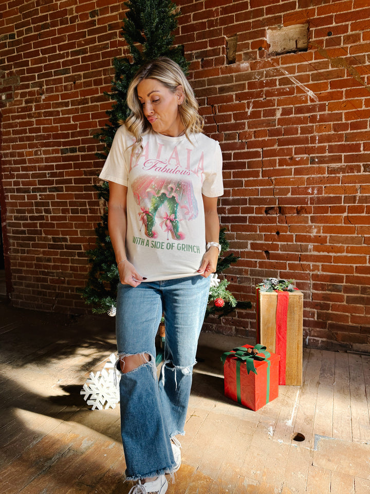 Fa La La Fabulous Graphic Tee, Natural