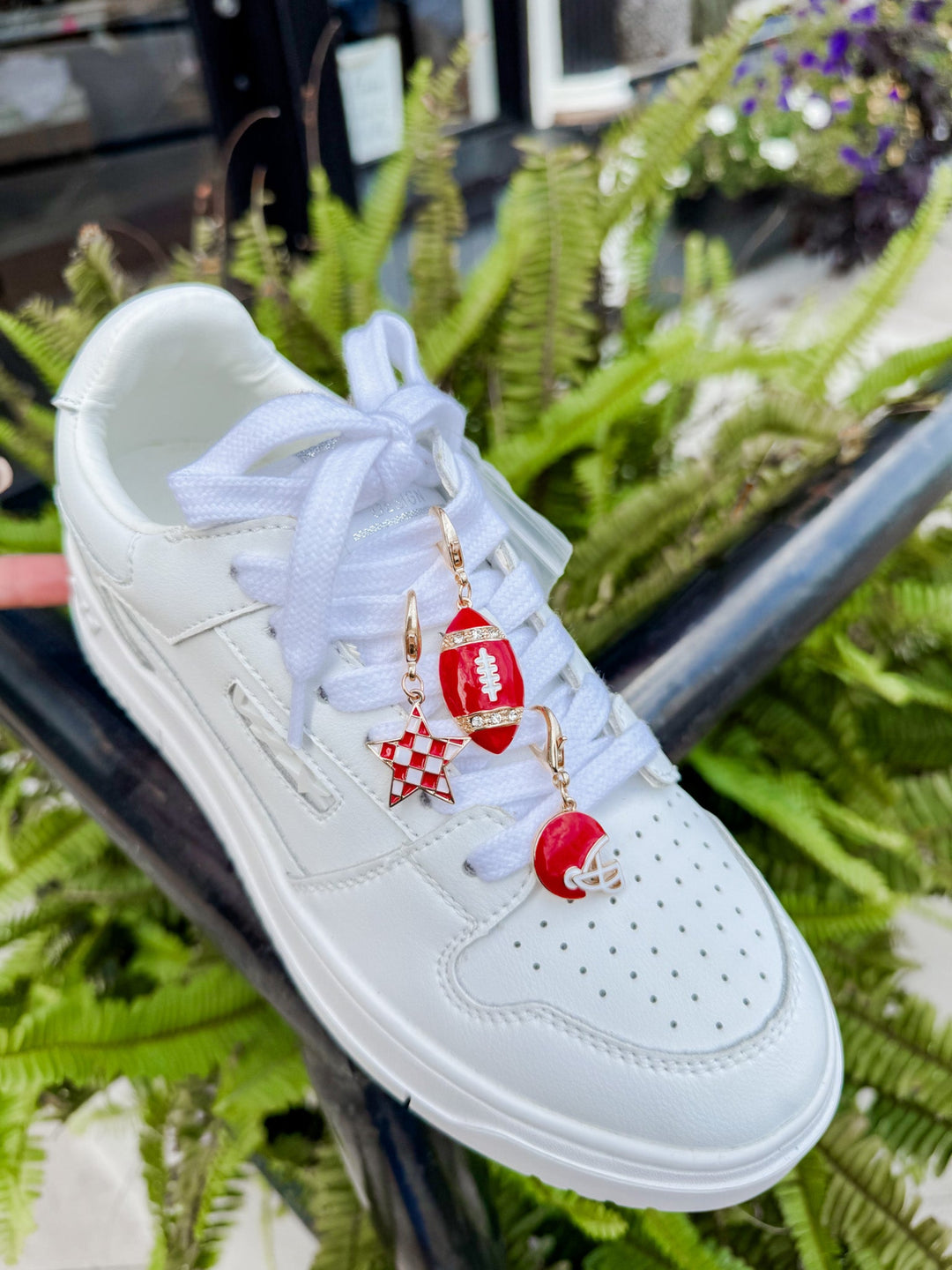 Football, Helmet & Star Gameday Charm Set, Red