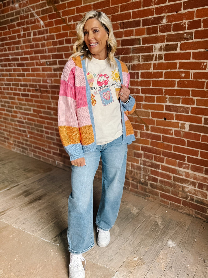 For Sure Gonna Dilly Dally Graphic Tee, Ivory