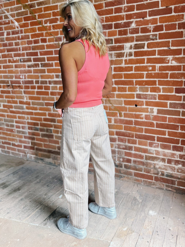 Fresh Form Ribbed Tank, Camellia
