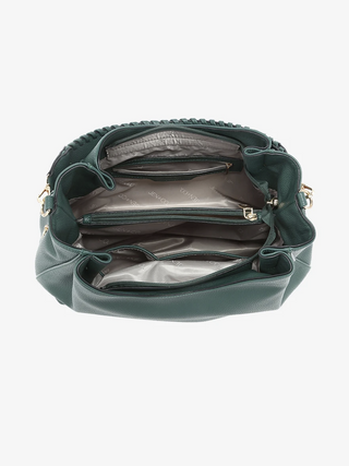 Grace Three-Compartment Vegan Leather Tote, Jam