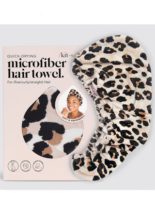Quick Dry Hair Towel, Leopard