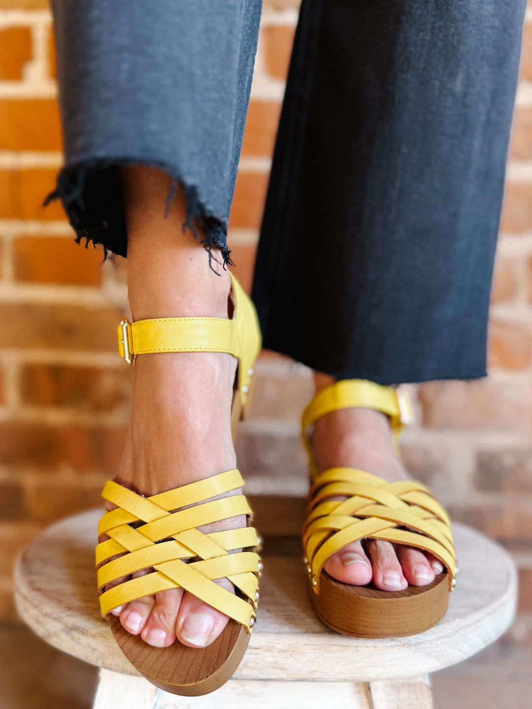 Helsinki Summer Sandal, Yellow