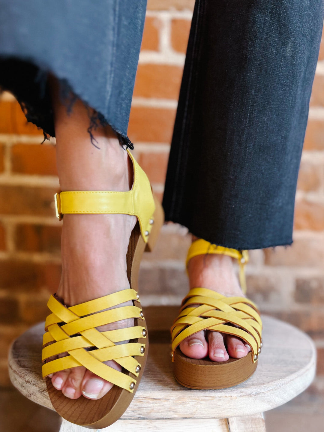 Helsinki Summer Sandal, Yellow