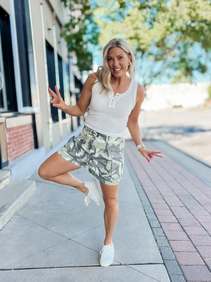 Hidden in the Dark Cargo Shorts, Camo