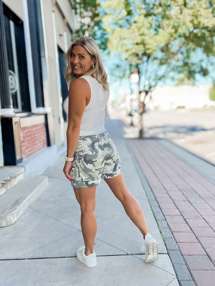 Hidden in the Dark Cargo Shorts, Camo