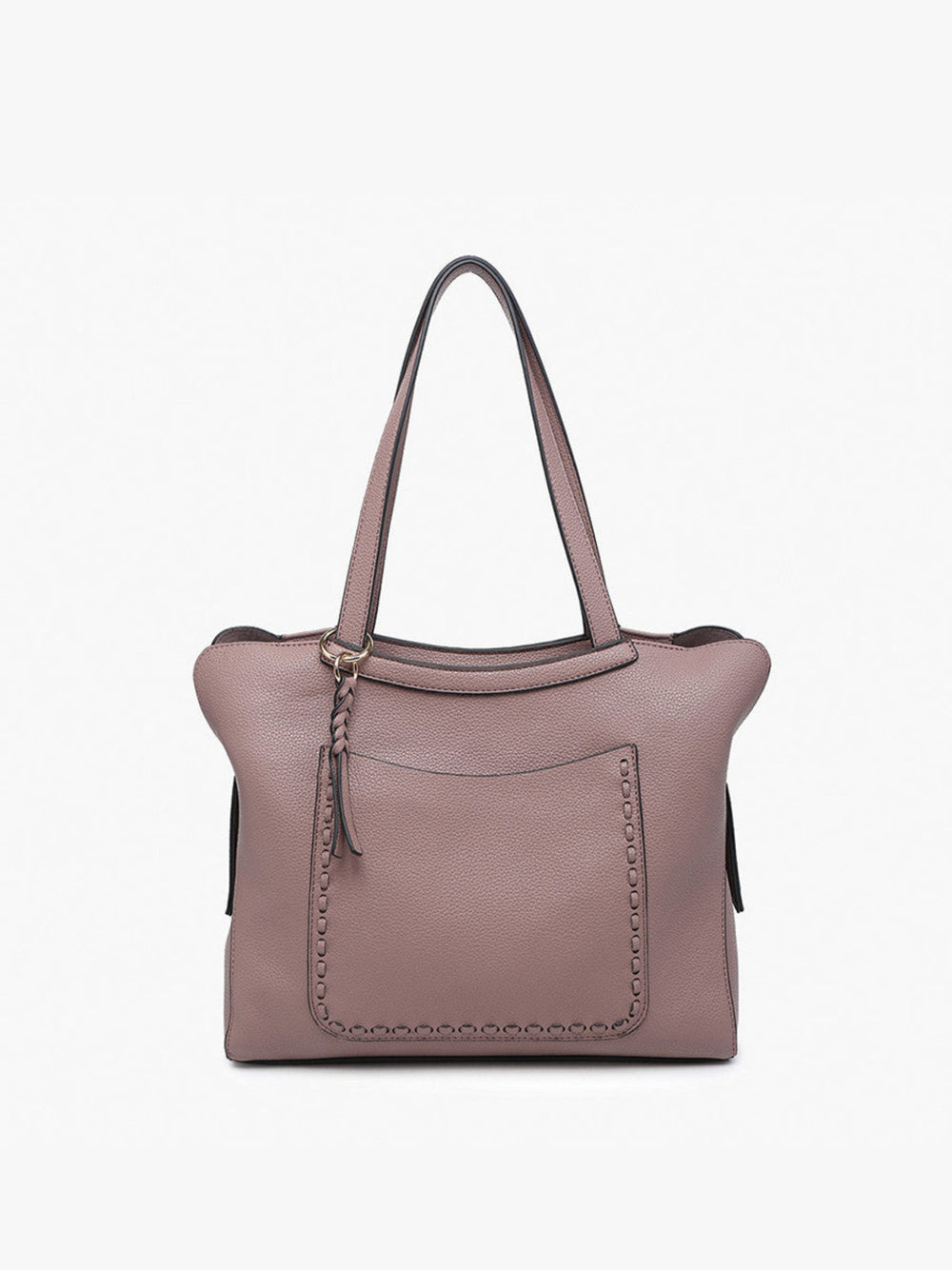 Hunter Distressed Tote, Dark Mauve