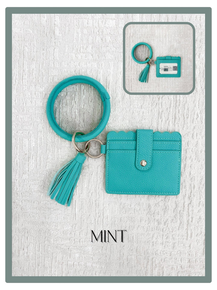 ID Card Wallet Keychain, Mint