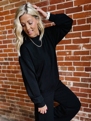 I Feel Good Scuba Pullover, Black