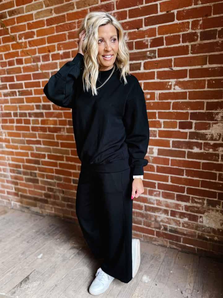 I Feel Good Scuba Pullover, Black