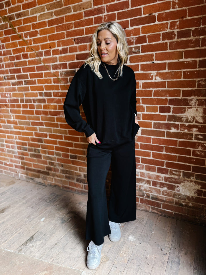 I Feel Good Scuba Pullover, Black