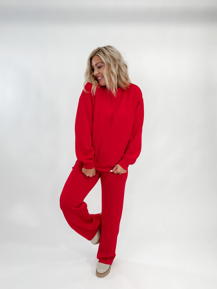 I Feel Good Scuba Pullover, Red