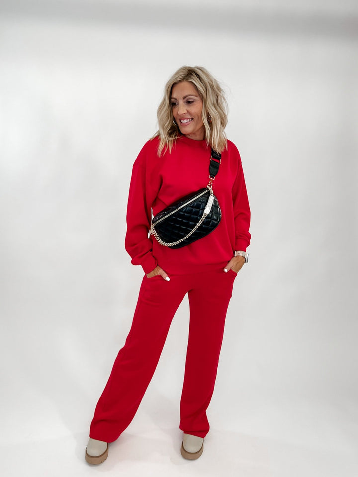 I Feel Good Scuba Pullover, Red