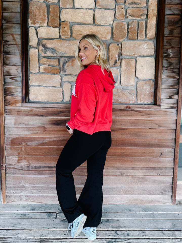Chiefs Retro Rally Oversized Crop, Red