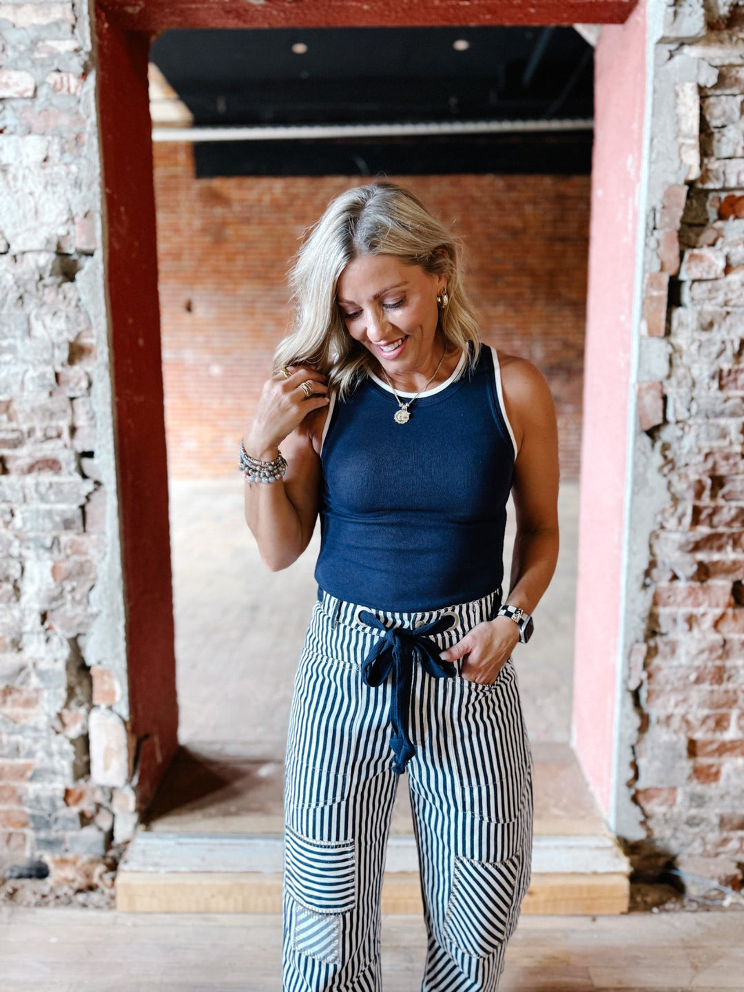 Irina Tank, Navy Blue