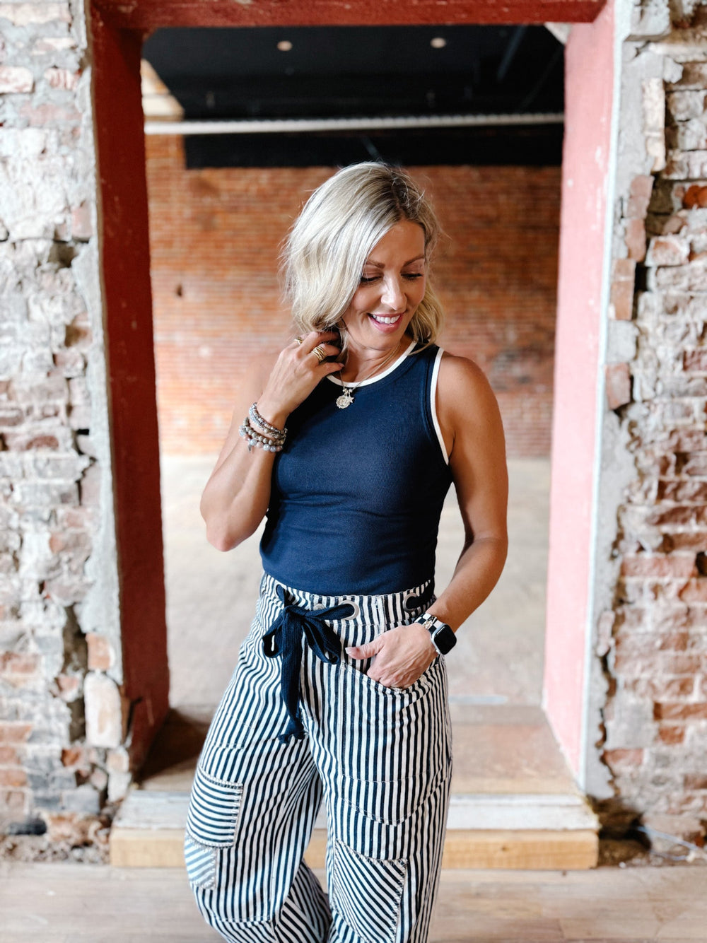 Irina Tank, Navy Blue