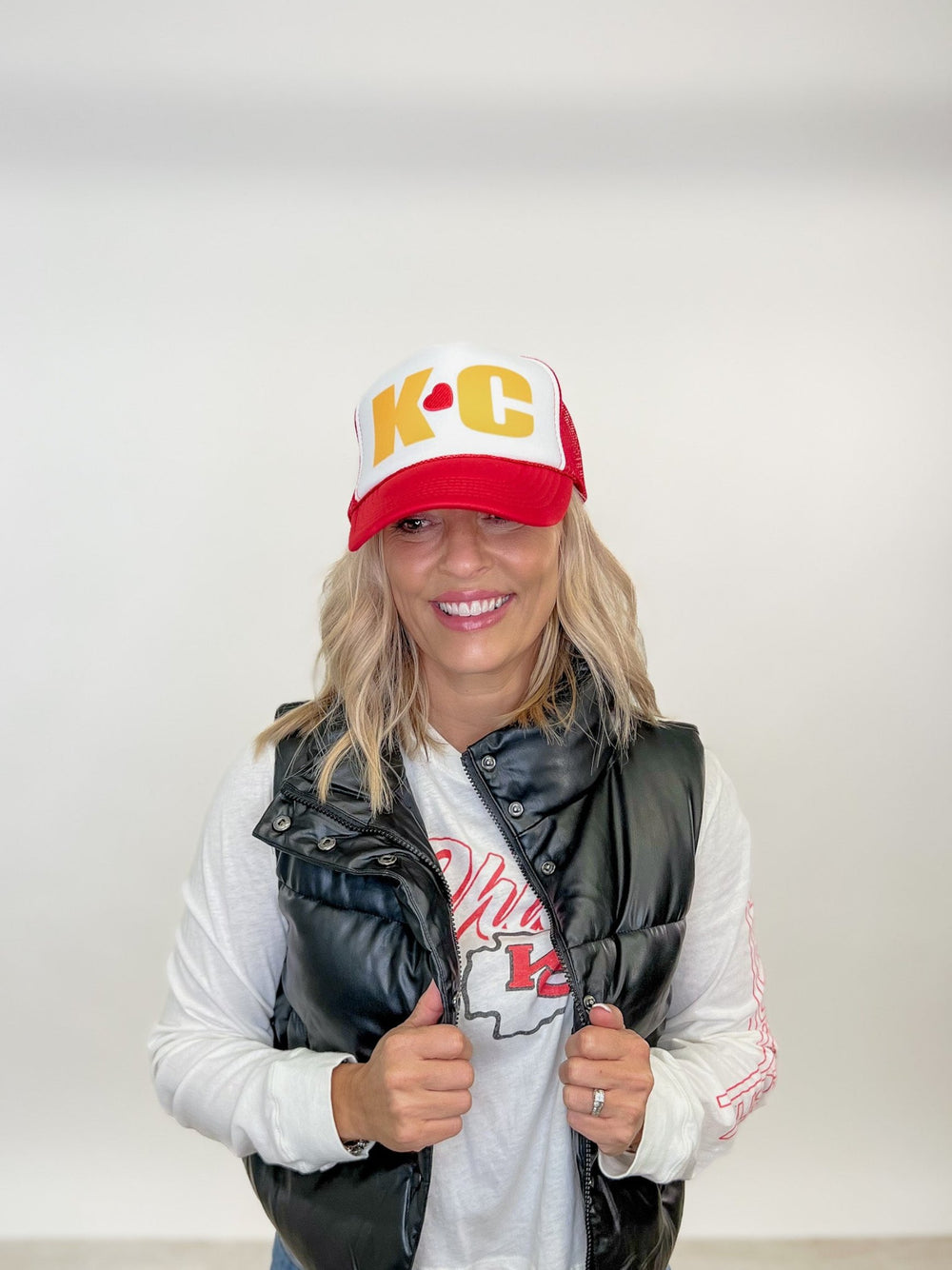 KC with Heart Patch Trucker Hat