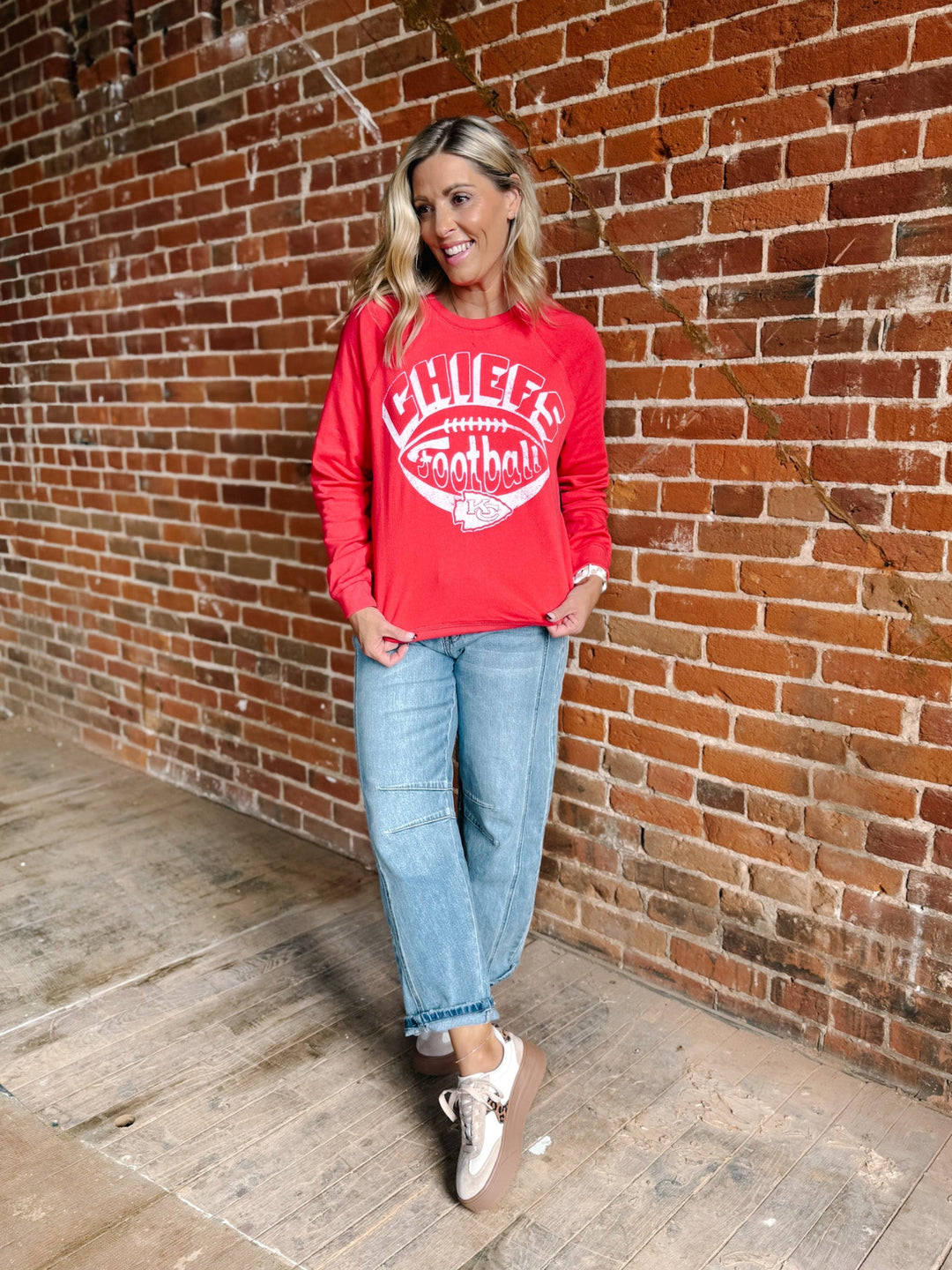 Kansas City Chiefs Fleece Sweatshirt, Red