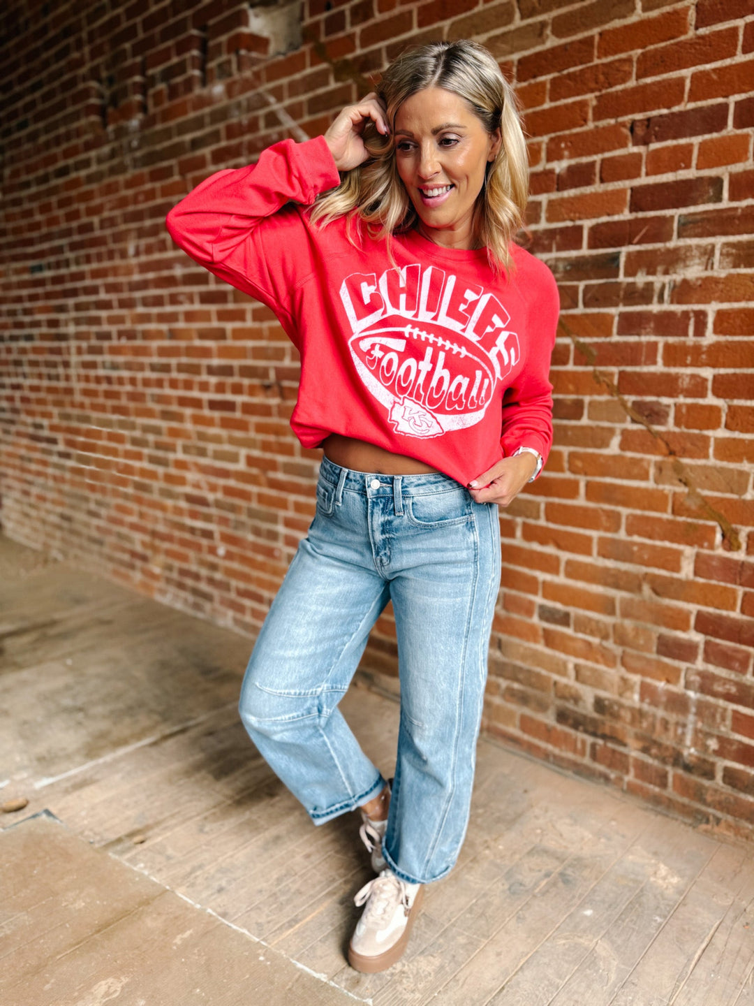 Kansas City Chiefs Fleece Sweatshirt, Red