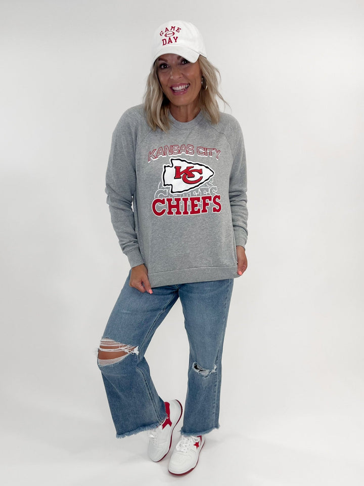 Kansas City Chiefs Repeat Women's Sweatshirt, Grey