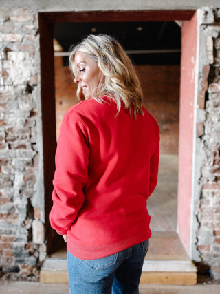 Kansas City Embossed Sweatshirt, Red