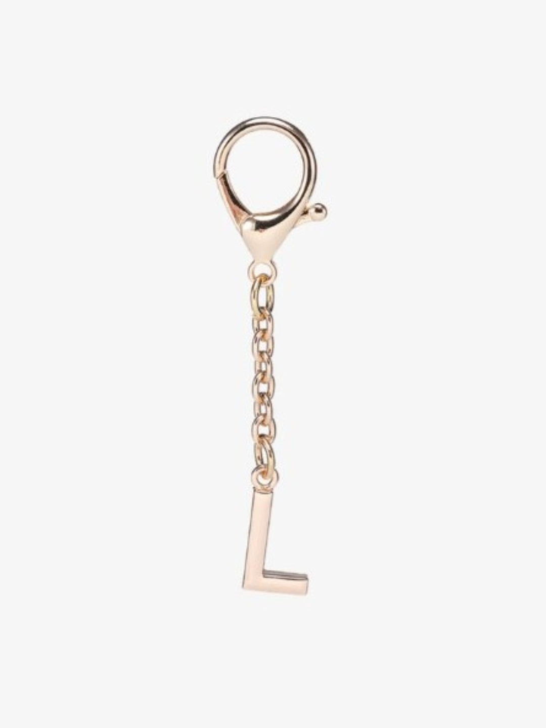 Gold Letter Bag Charms. L