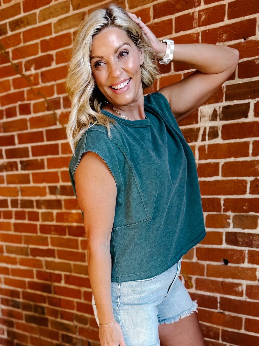 Laid Back Mineral Wash Tank, Regency Green