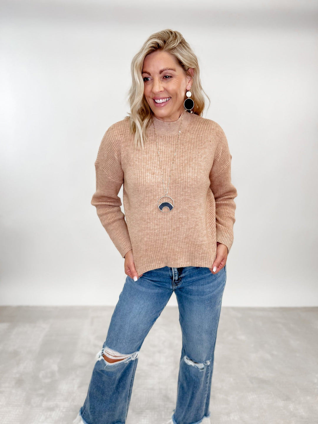 Lana Sweater, Heather Mocha