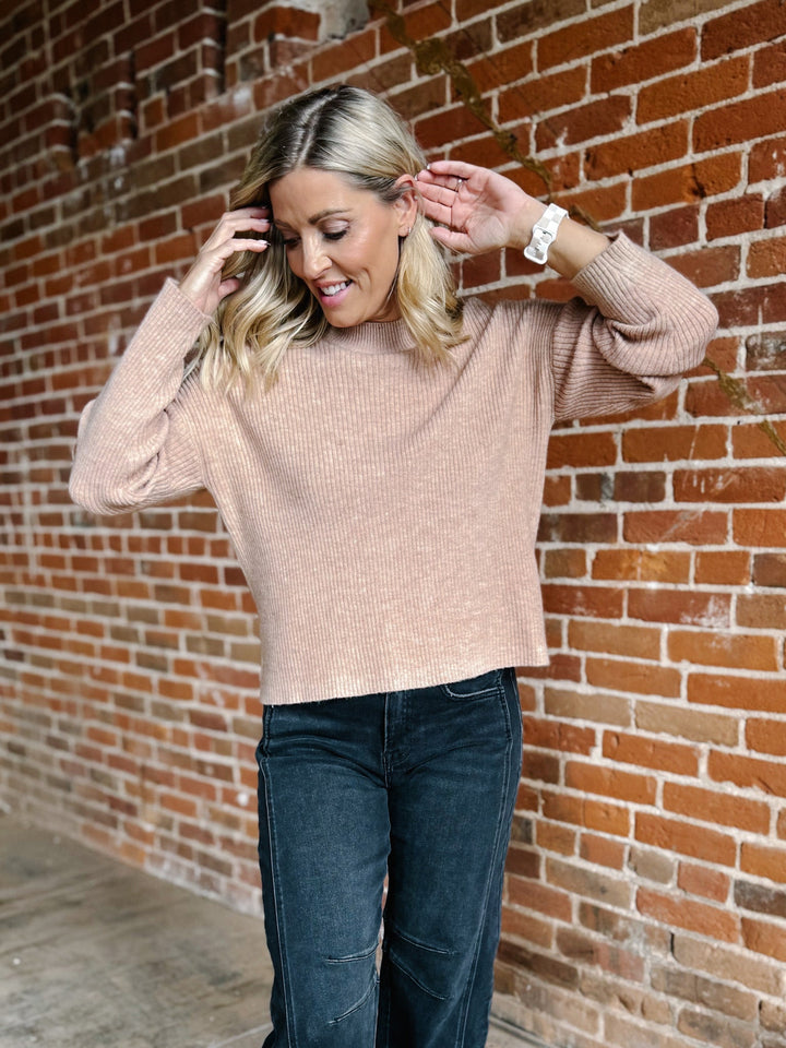 Lana Sweater, Heather Mocha