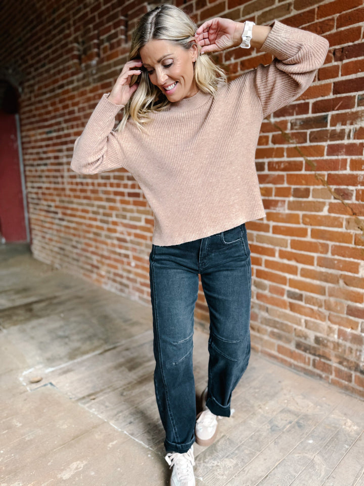 Lana Sweater, Heather Mocha