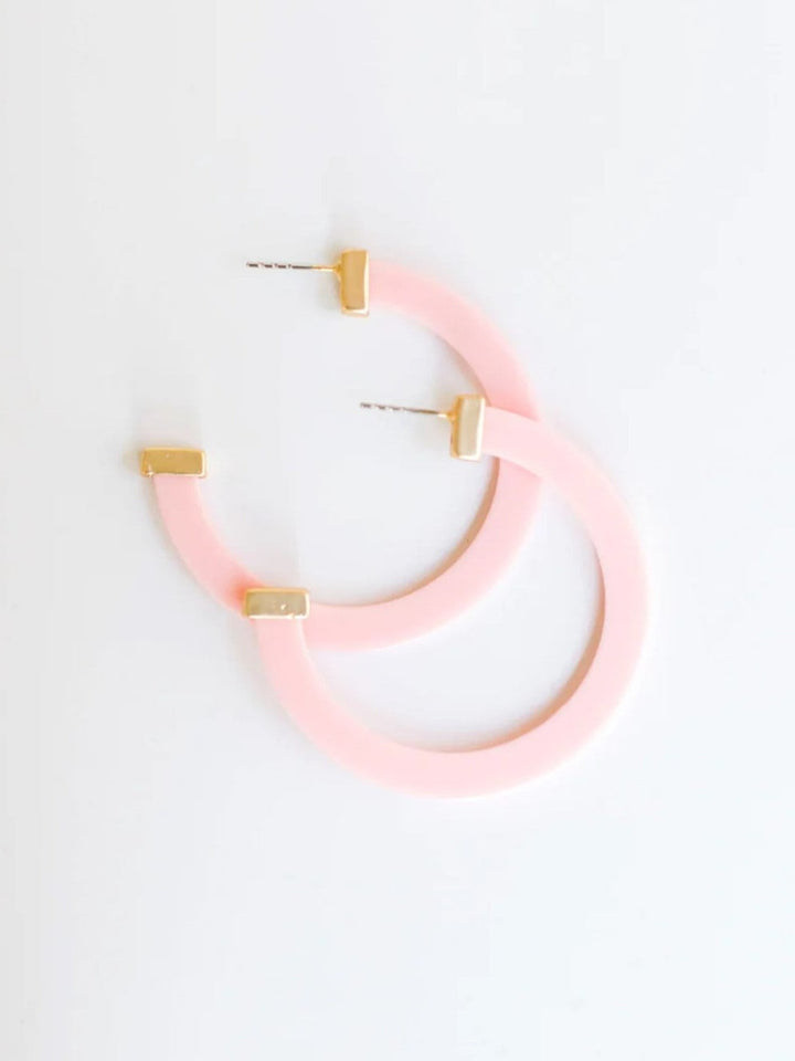 Large Acrylic Hoop Earring Bar, Assorted Color