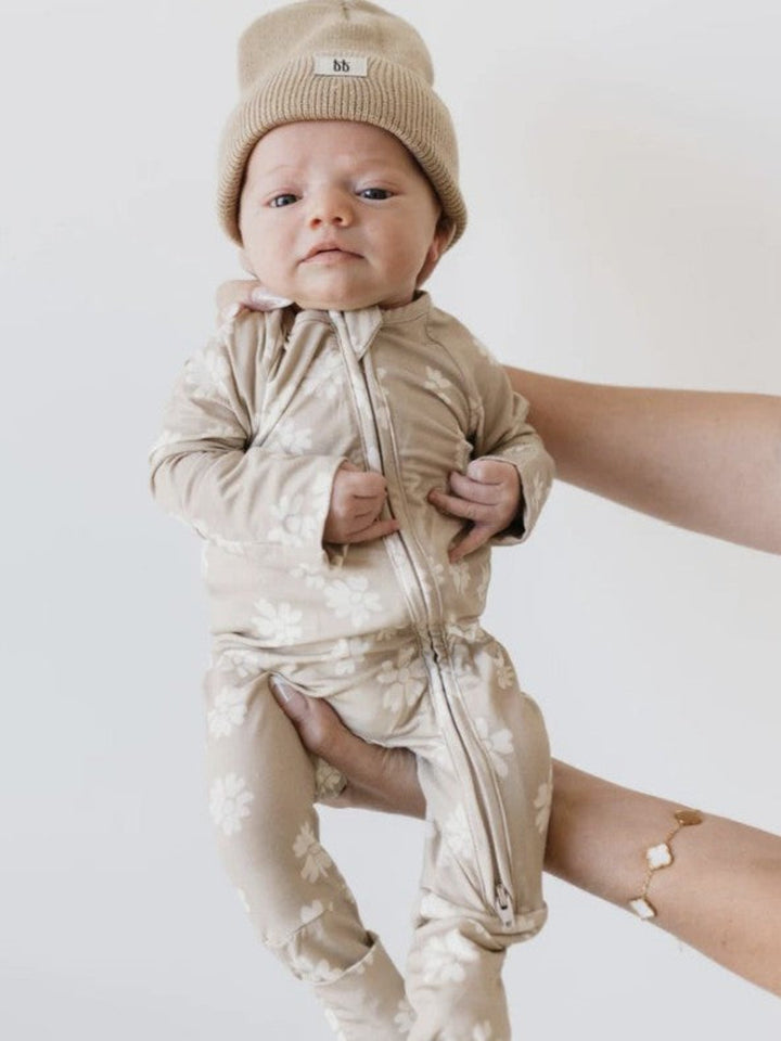 Forever French Baby Bamboo Zip Pajamas, Lazy Daisy